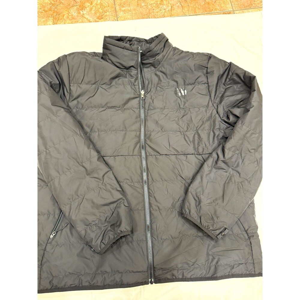 The North Face Men's Black Quilted Puffer Jacket Full Zip 2XL